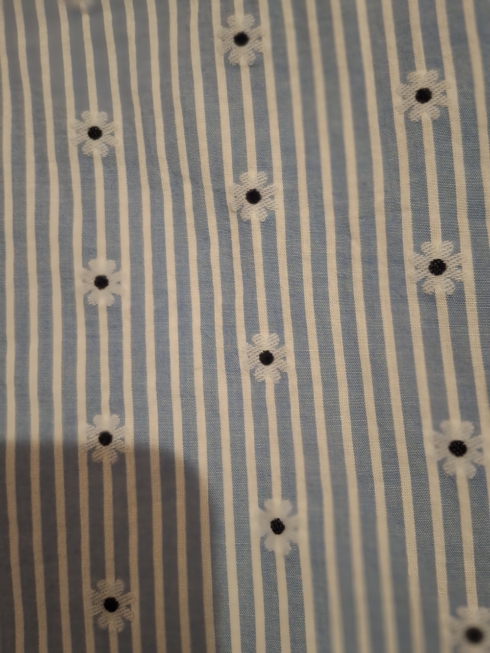 LOFT Blue and White Striped Wrap Maxi Dress with Tie - Picture 7 of 15